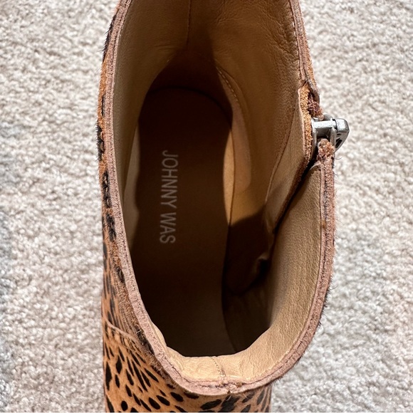 Johnny Was LEOPARD Haircalf BOOTIE Size 7.5 NWOB - Picture 8 of 9